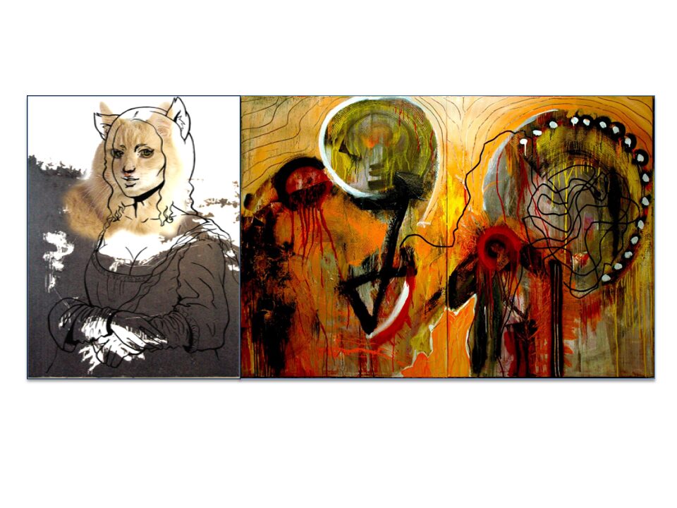 « Kitty Mona Liza (PussyRiot) » & « Grand Hibou »