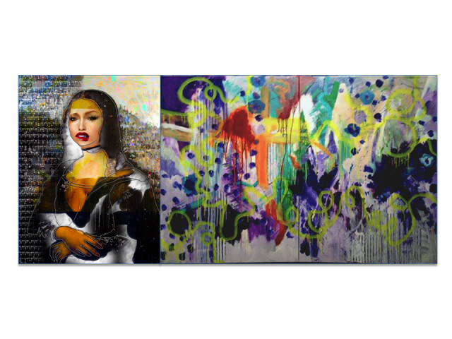 « S/T Mona Liza » & « S/T : Abstraite 14-13 »