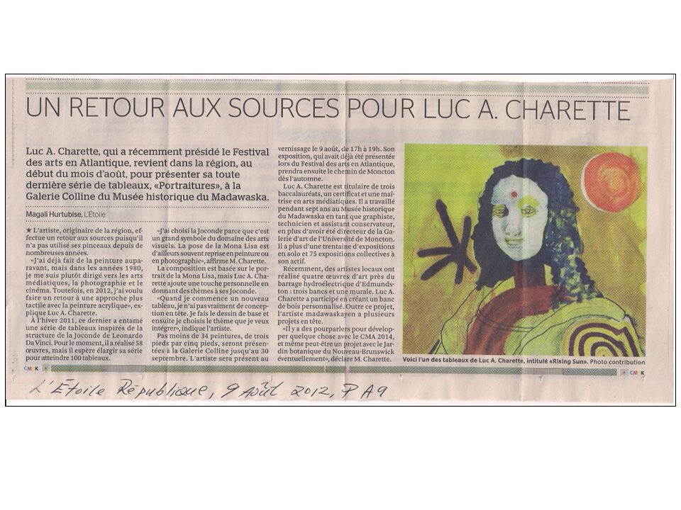 2012/ Portraitures : Peintures, une sélection, 2011-2012