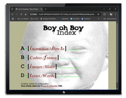 "Boy oh Boy": Interface V-1.0
