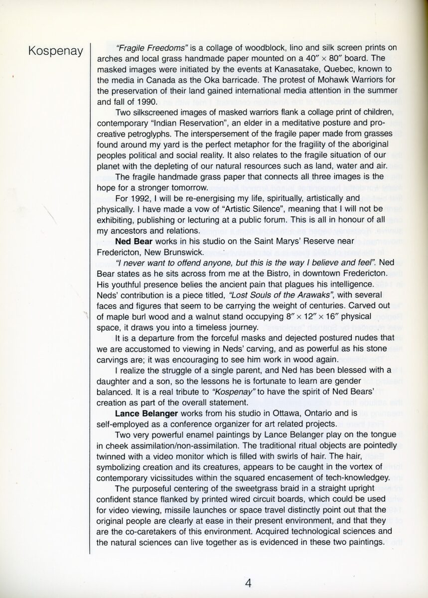 Documentation : catalogue, p. 4/11