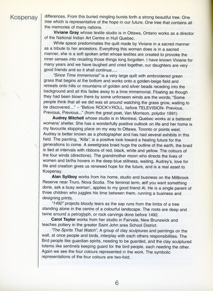 Documentation : catalogue, p. 6/11