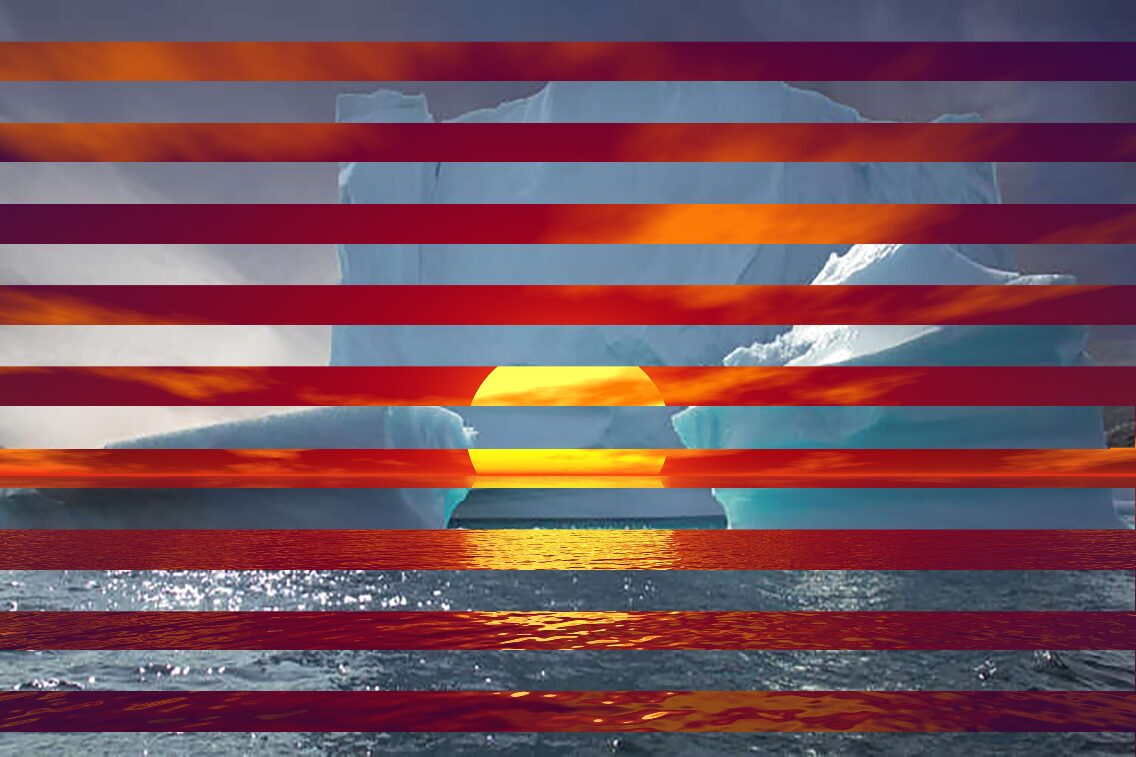 Glacier & Soleil couchant 2