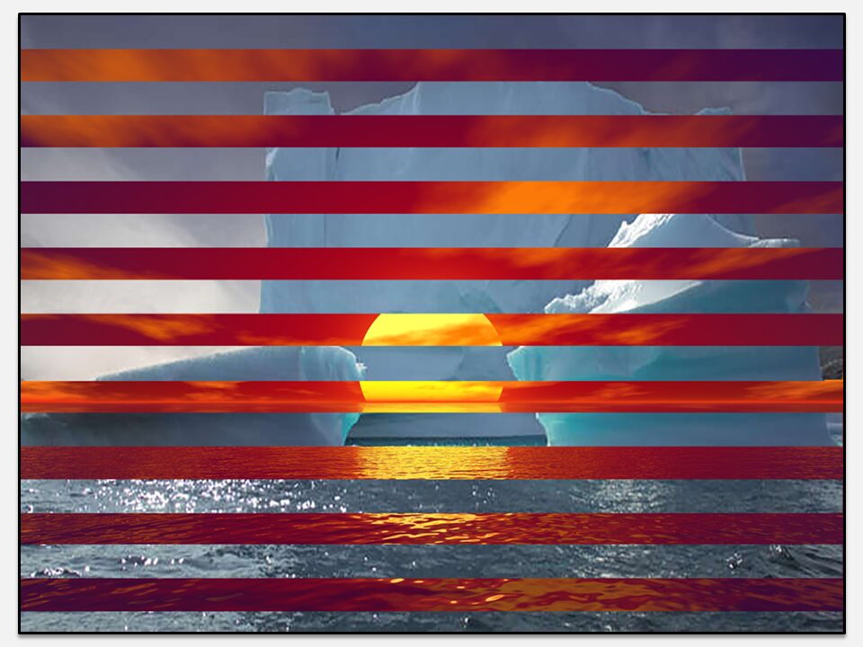 Glacier & Soleil couchant 2