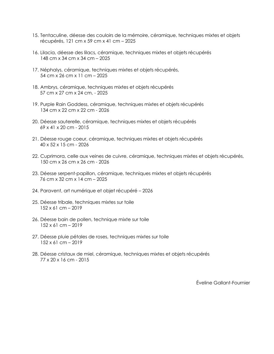 ÉG-F - Liste des oeuvres p. 2/2