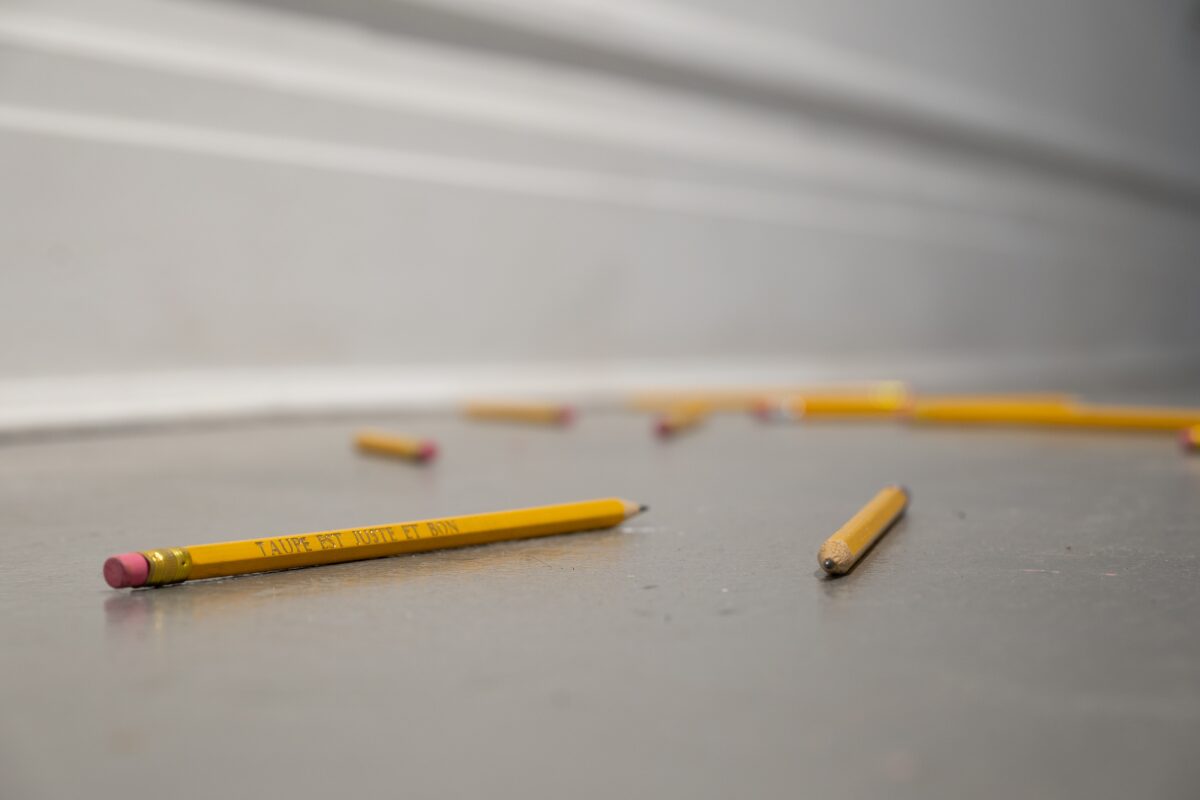 Réutilisation de crayons créés avec le collectif Taupe
