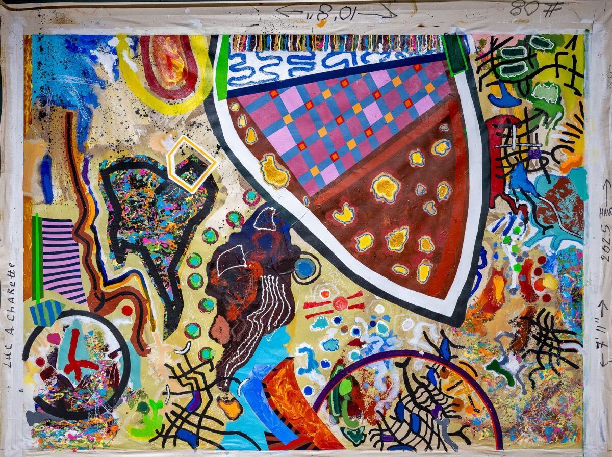 Luc A. Charette
"Abstraction paysagère no. 08" 
- acrylique sur toile 
(2025)