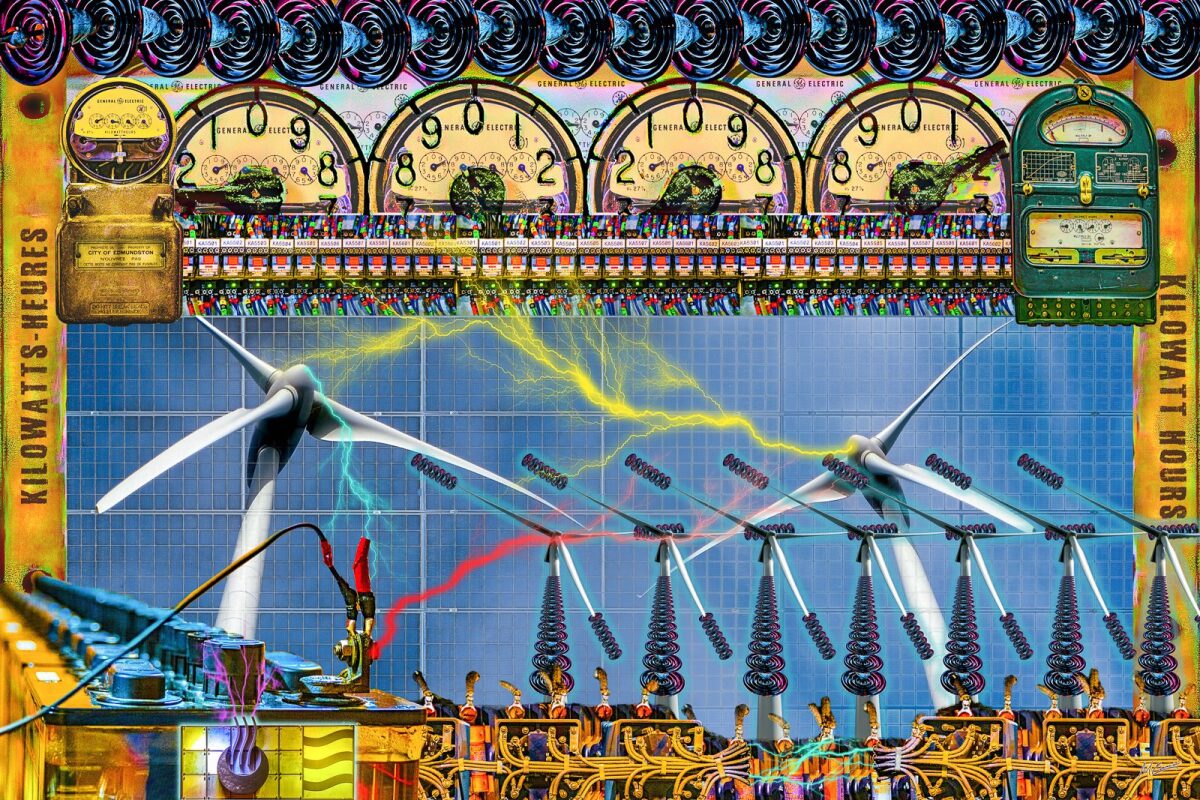 Michel Carrier
"Histoire énergétique" 
– image numérique sur aluminium