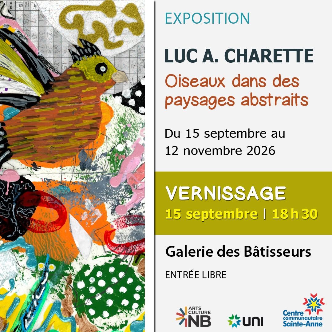 Oiseaux dans des paysages abstraits