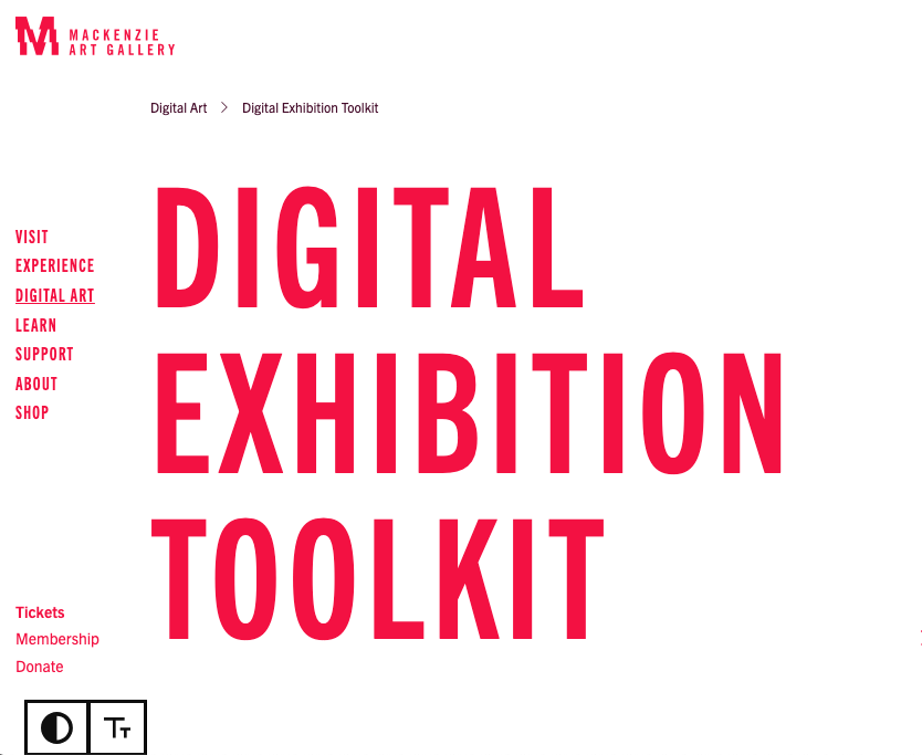 Digital Exhibition Toolkit