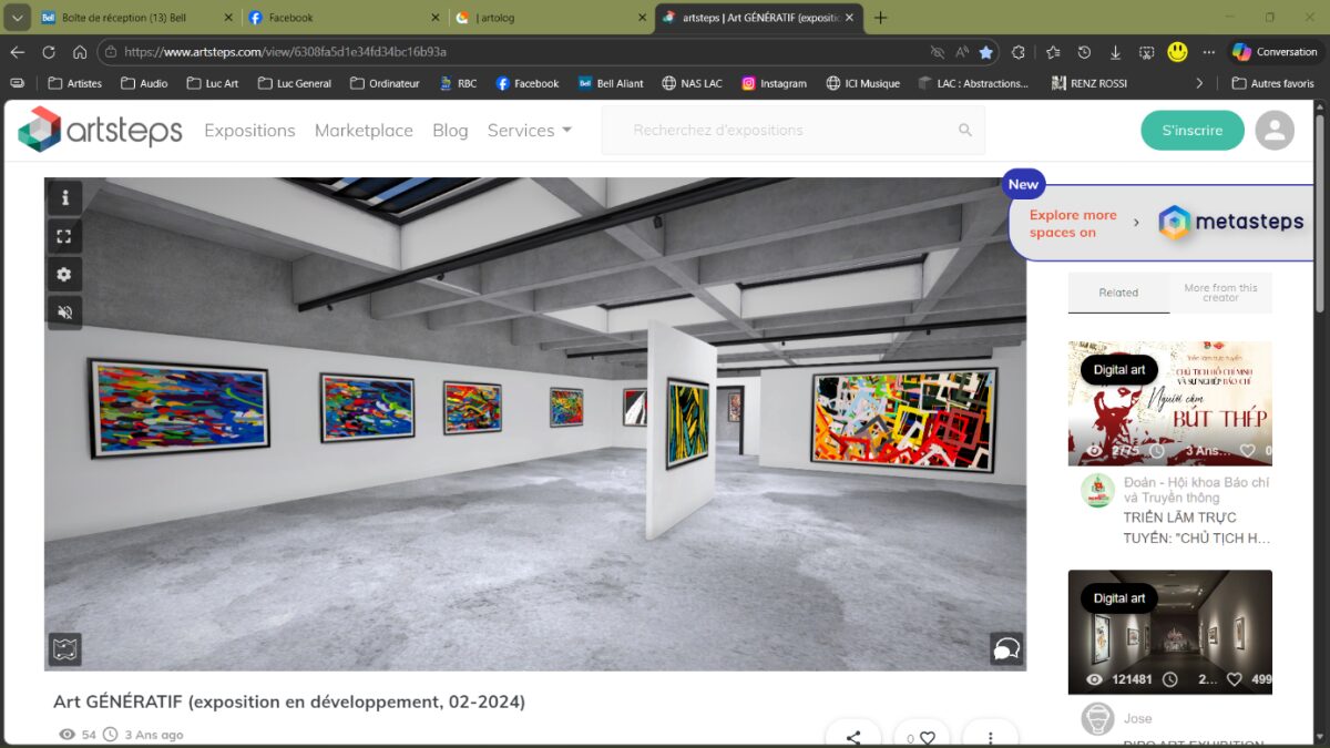 Exposition virtuelle : Collection d'oeuvres d'Art génératif