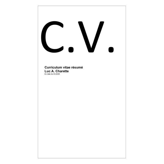 CV Luc A. Charette