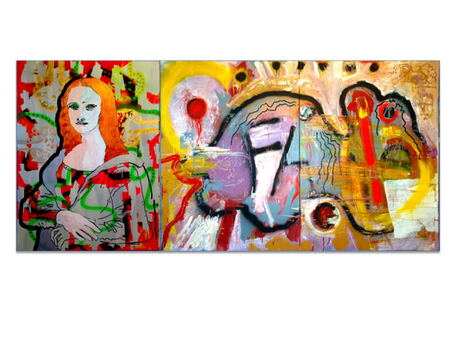 « CrackerJane Mona Liza » & « Nu allongé (Lapin) »